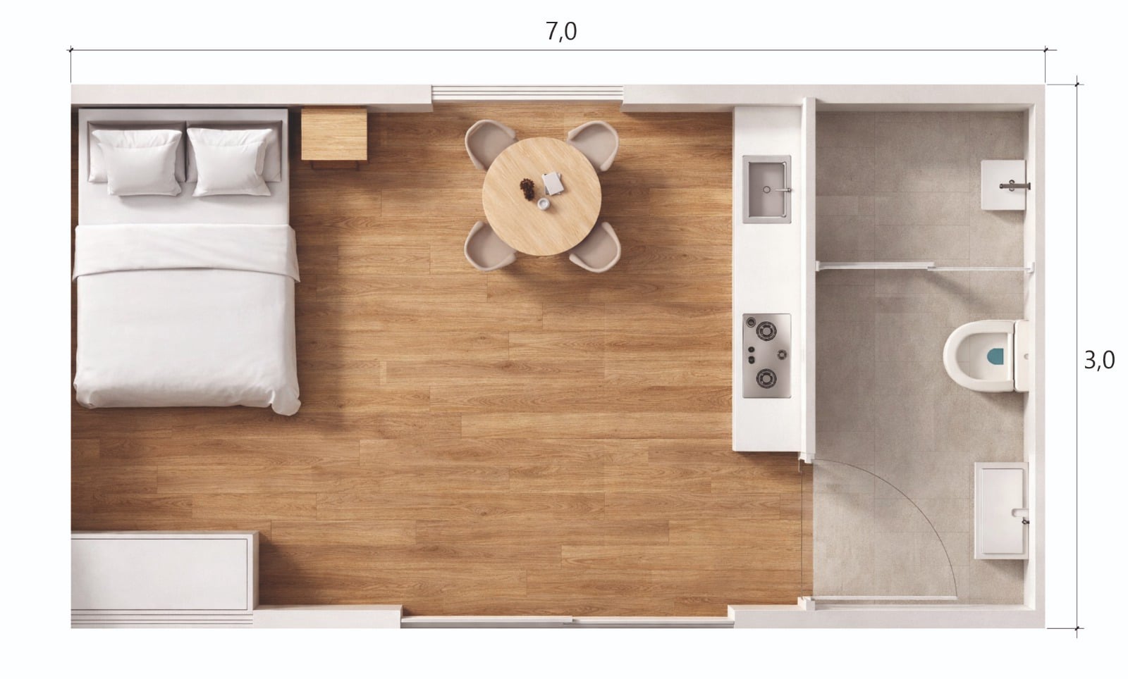 VINCI 75 - Casa Pré-Fabricada Económica Portugal