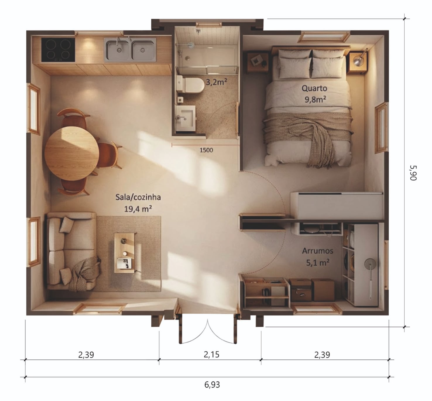 VINCI 40 - Casa Pré-Fabricada Económica Portugal